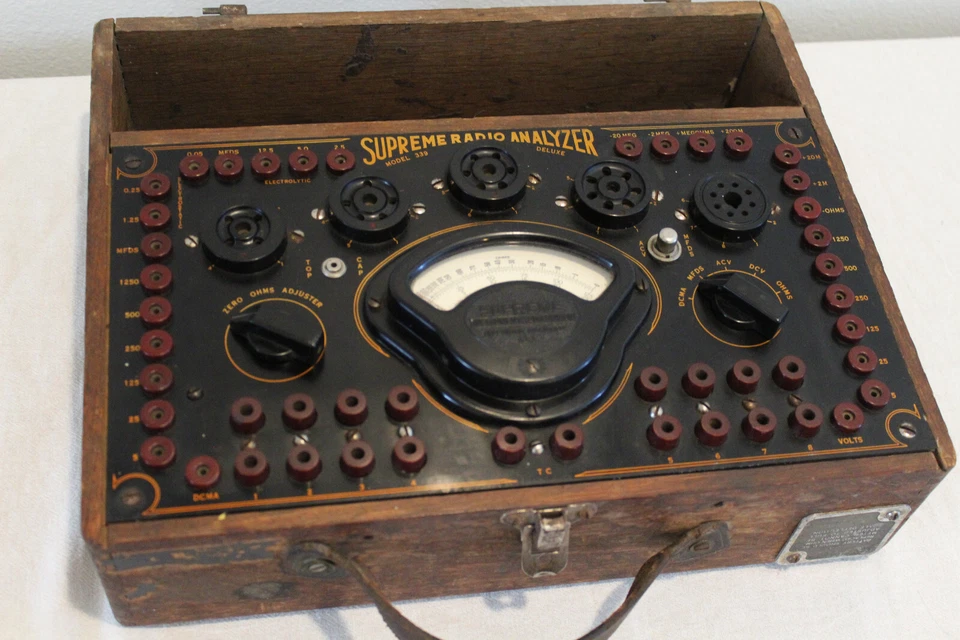 Probador analizador de radio Supreme modelo 339 Deluxe - 1936 Foto 4 de 4