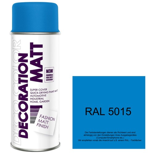 DECO COLOR 6er Sparpack 400ml Lackspray Sprühlack Sprühfarbe Lack Farbe wählbar - Bild 94 von 112