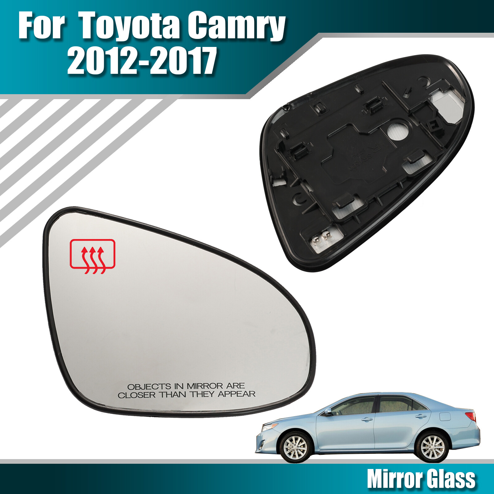 Right Mirror Glass For Toyota Camry 2012 - 2017 Avalon 2013- 2018 White Heated