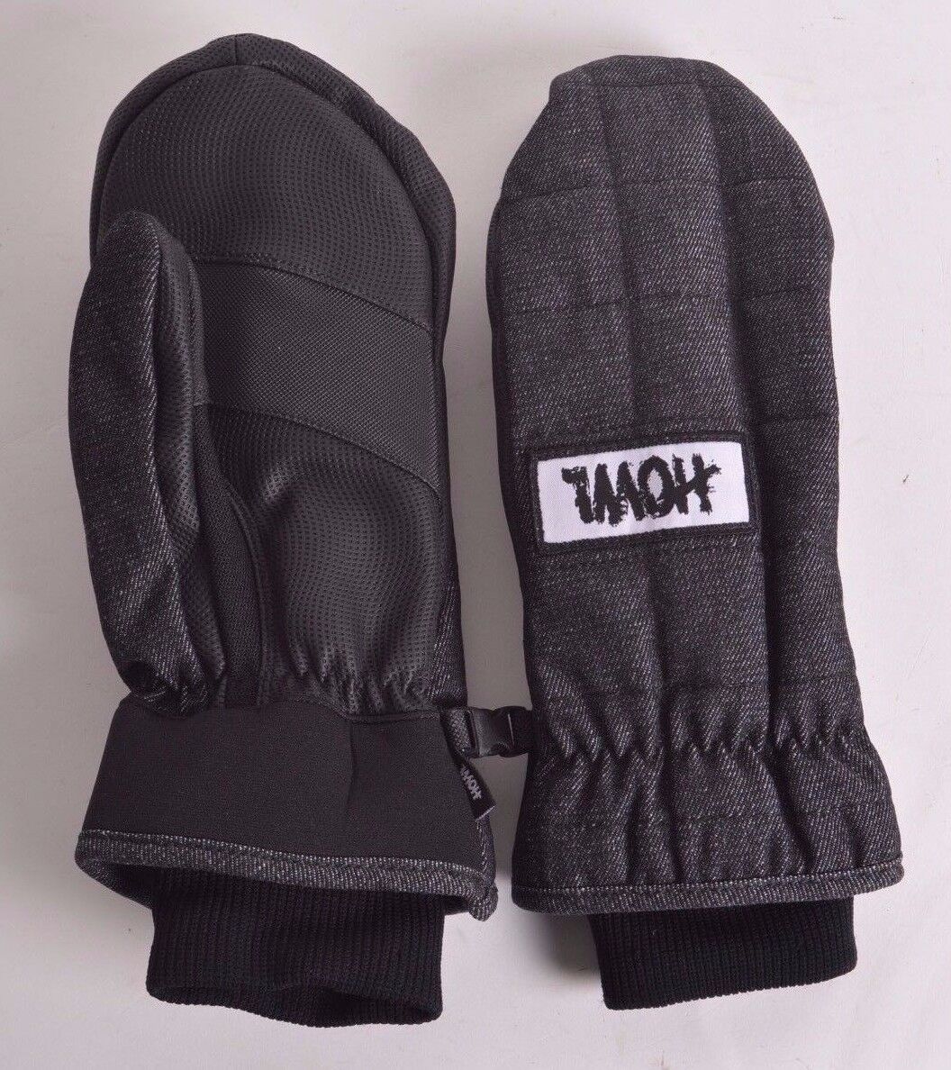 NWT MENS HOWL JED Cheap Attention brand MITTEN $49 dur denim twill black quilted