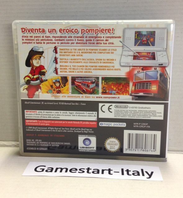SAM POWER MISSIONE POMPIERE NINTENDO DS GIOCO USATO PAL