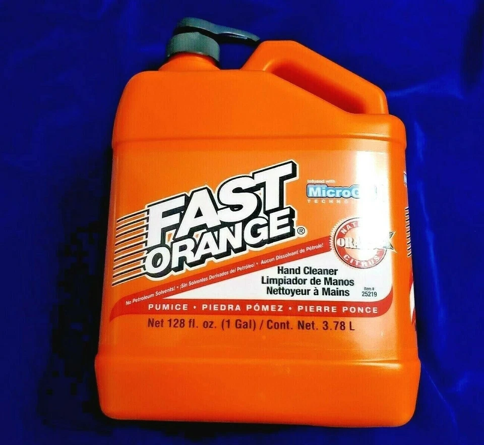 Limpiador de manos bomba pómez permatex naranja rápido 25219 1 galón con lanolina y jojoba Foto 2 de 4