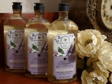 3 BATH  BODY WORKS STEEPED RELAXATION Lavender  Mint  Tea Body Wash Foam Bath
