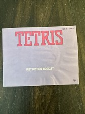 Nintendo NES Manual Only Tetris NES-EI-USA-1 Water Damage