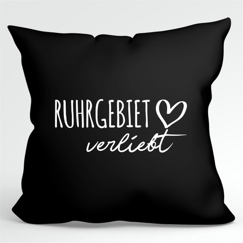 Kissen Ruhrgebiet verliebt Deko Kopfkissen Geschenkidee Souvenir Präsent Wichtel - Picture 5 of 16
