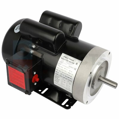 1.5 HP Electric Motor General Purpose Single phase 1750RPM 56C Frame TEFC 60HZ