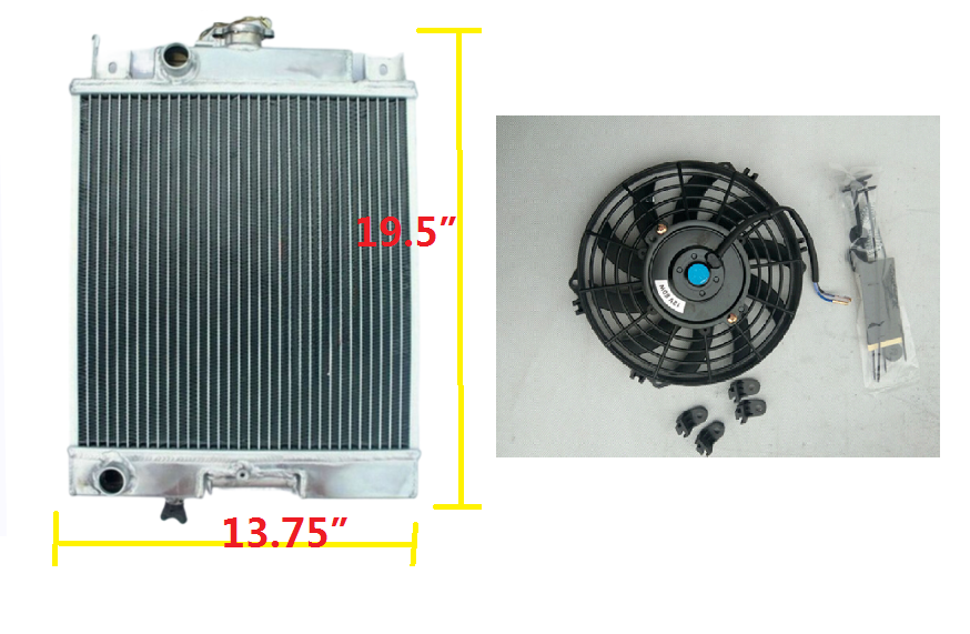 Radiator + Fan For 1989-1994 Suzuki Swift GTI SF Chevy Geo Metro 1.0L 1 ...