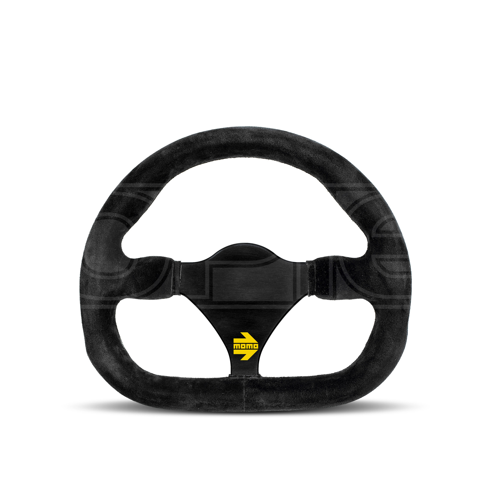 MOMO Mod. 27 Black Suede 290mm Track Steering Wheel - Genuine Premium Quality