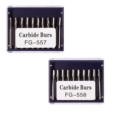 Dental Fissure Tungsten Steel Carbide Bur for High Speed Handpiece FG 557/558 SA