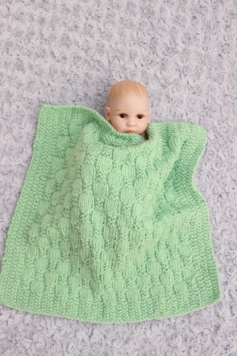 Strickmuster für 2 Puppen Decken passend für 10""-12"" & 14""-16"" Puppe, DK, KP620 - Bild 4 von 8