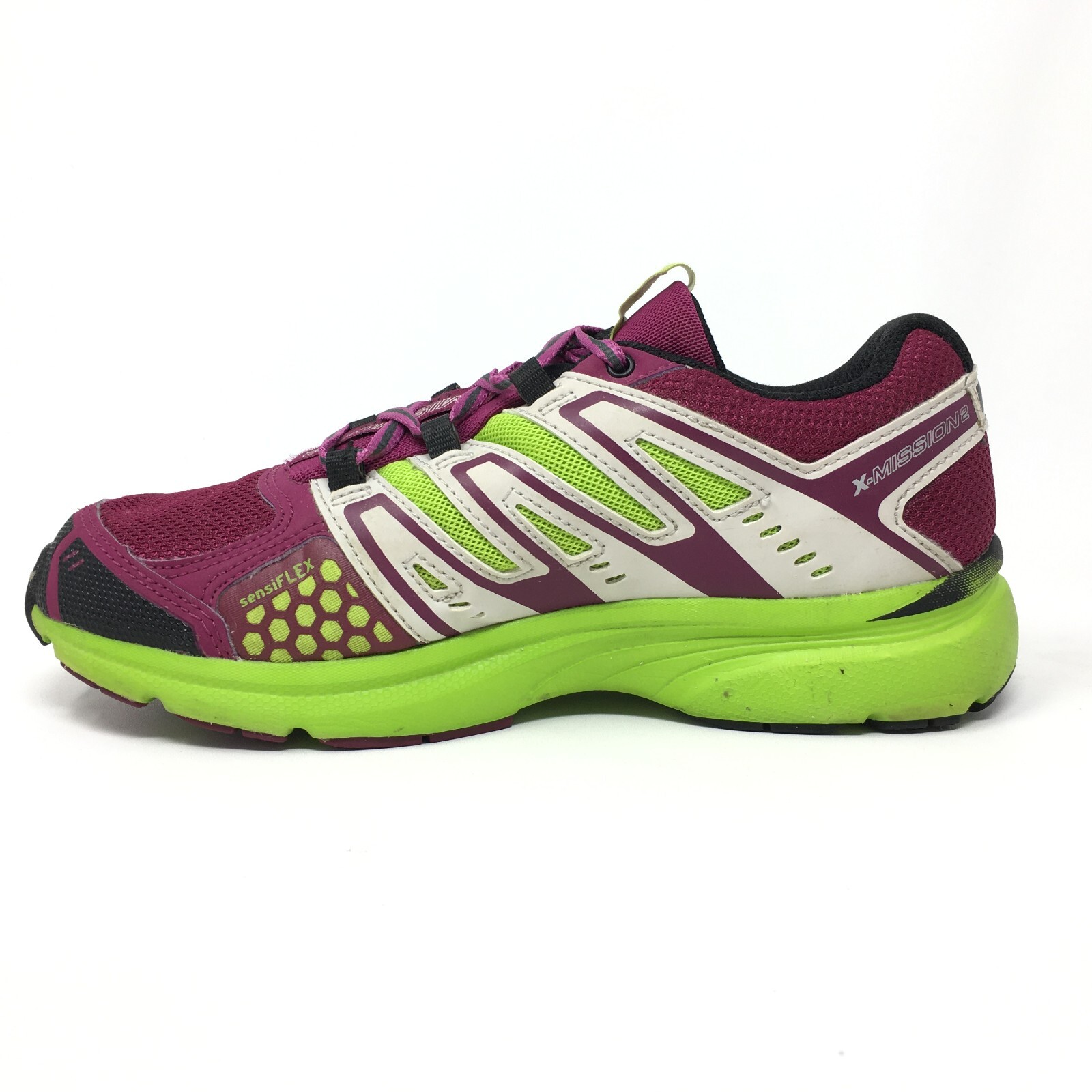 Salomon X-Mission 2 Running Shoes Sneakers Womens Size 6.5 Purple Green Trail