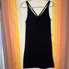 Market&Spruce Woman’s Knit Strappy Back Tea Length Black Size XS