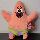 PATRICK STAR • Vintage 2004 TY Beanie  Plush Spongebob Squarepants w/Tags