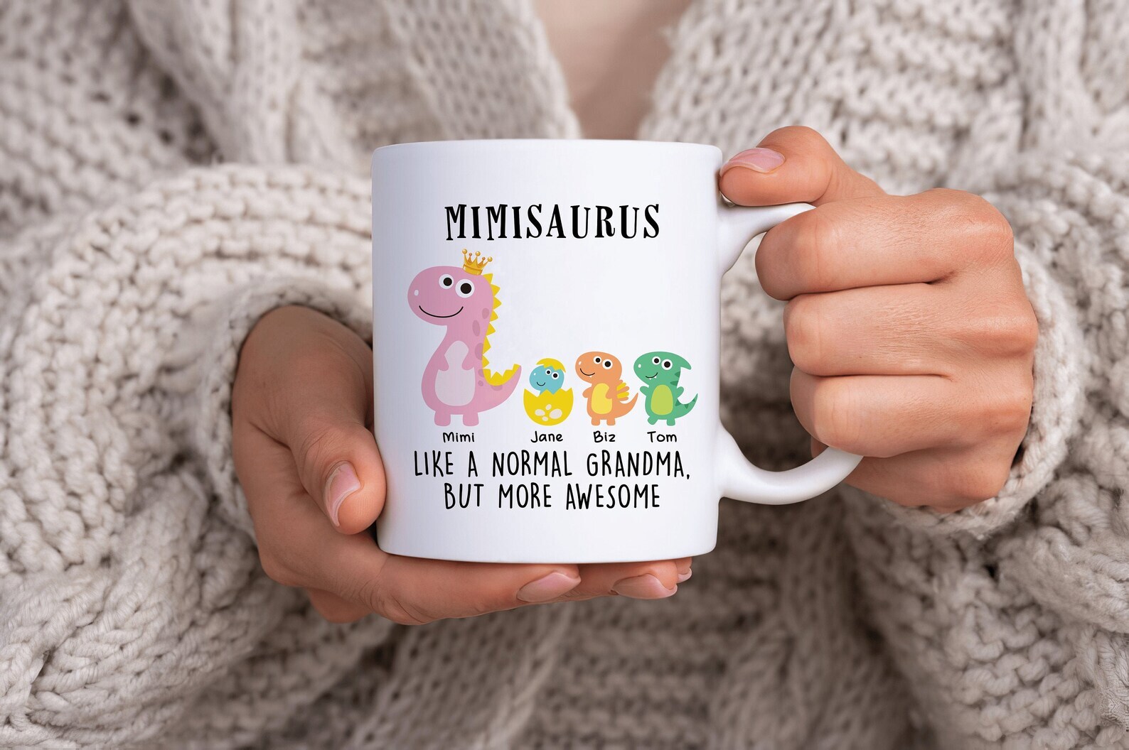 Mimisaurus Mug Like A Normal Grandma But Awesome Mug Grandma Mug Personalized