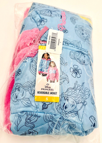 Disney Princess Girls Reversible Jacket Size 5 - Picture 6 of 6
