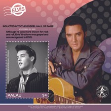 Palau 2017 - Elvis Presley - Gospel Hall of Fame - Souvenir Sheet - MNH