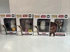 Funko Pop Porg Star Wars Chewbacca & Porg Retired Flocked Chase Lot Of 4