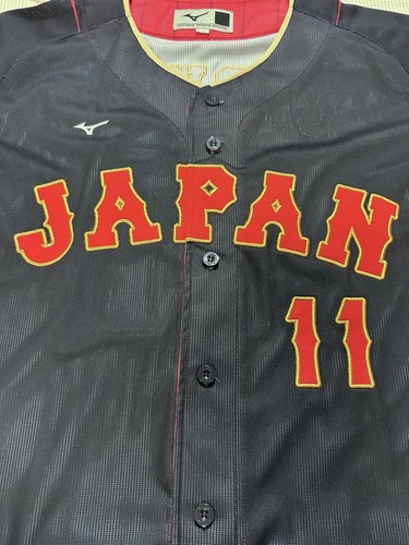 Yu Darvish WBC Samurai Giappone, replica uniforme ricamata, taglia O Mizuno - Foto 4 di 24