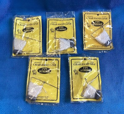 Lot of 5 Sea Mar Tackle Crab Throw Line 25 FT LONG LINE