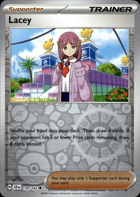 Lacey SCR - 139/142 Pokemon NM EN Reverse Holofoil