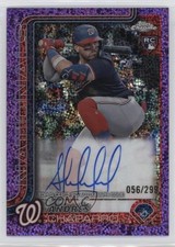 2025 Chrome Rookie Purple Speckle Refractor Andres Chaparro Andrés Auto 09sh