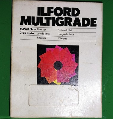 Ilford Multigrade Filter Set | Black and White Darkroom READ!!! 3 X 3 in