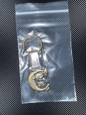 Authentic Mickey Mouse from Disney  C  Letter Pewter Keychain Key Ring Key Ring