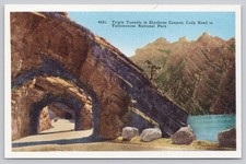 Triple Tunnels Shoshone Canyon Cody Road Yellowstone National Park Linen