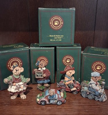 Lot of 5 Boyds Bears and Friends Figurines in Original Boxes (2001)