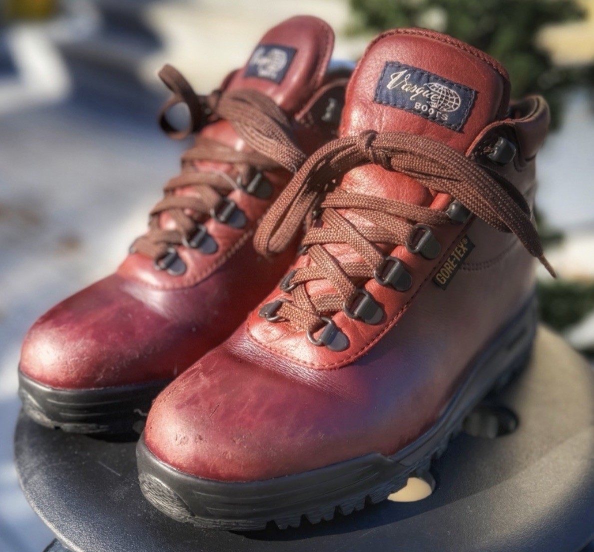 Vintage Women Vasque Skywalk Leather Hiking Boot Gore-Tex SZ 