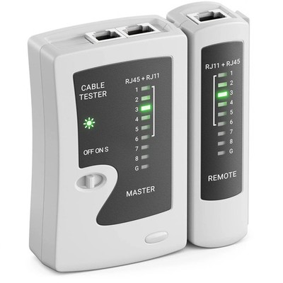 Ethernet-Kabeltester RJ45 RJ11 Cat5e Cat6a LAN Kabel Diagnose