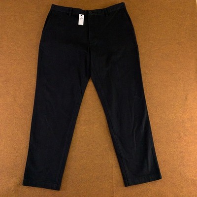 Banana Republic Mens Size 36 x 32 Slim Fit Black Moleskin Slim Leg Pant NWT