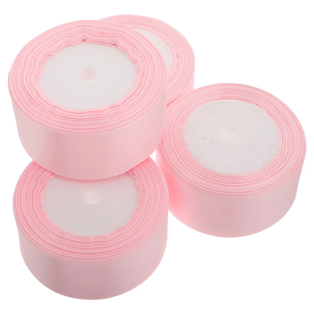 Nastro Di Raso Rosa – 3,8 Cm X 91,4 Metri – Rotolo Di Tessuto Lucido Per Confezioni Regalo, Bouquet, Matrimoni, Feste E Decorazioni Fai Da Te