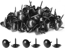 200 tachuelas negras para tapicer a de 9x13 mm con cabeza redonda antigua