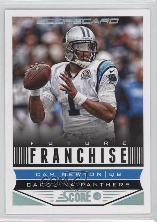 2013 Score Future Franchise Scorecard Cam Newton #303 1u9
