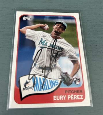 2023 Topps Archives - 1965 Topps Eury Perez #182 (RC) IP Auto