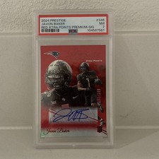 2024 Prestige Javon Baker #346 Red Xtra Points Premium-Sig RC Auto PSA 7 /199