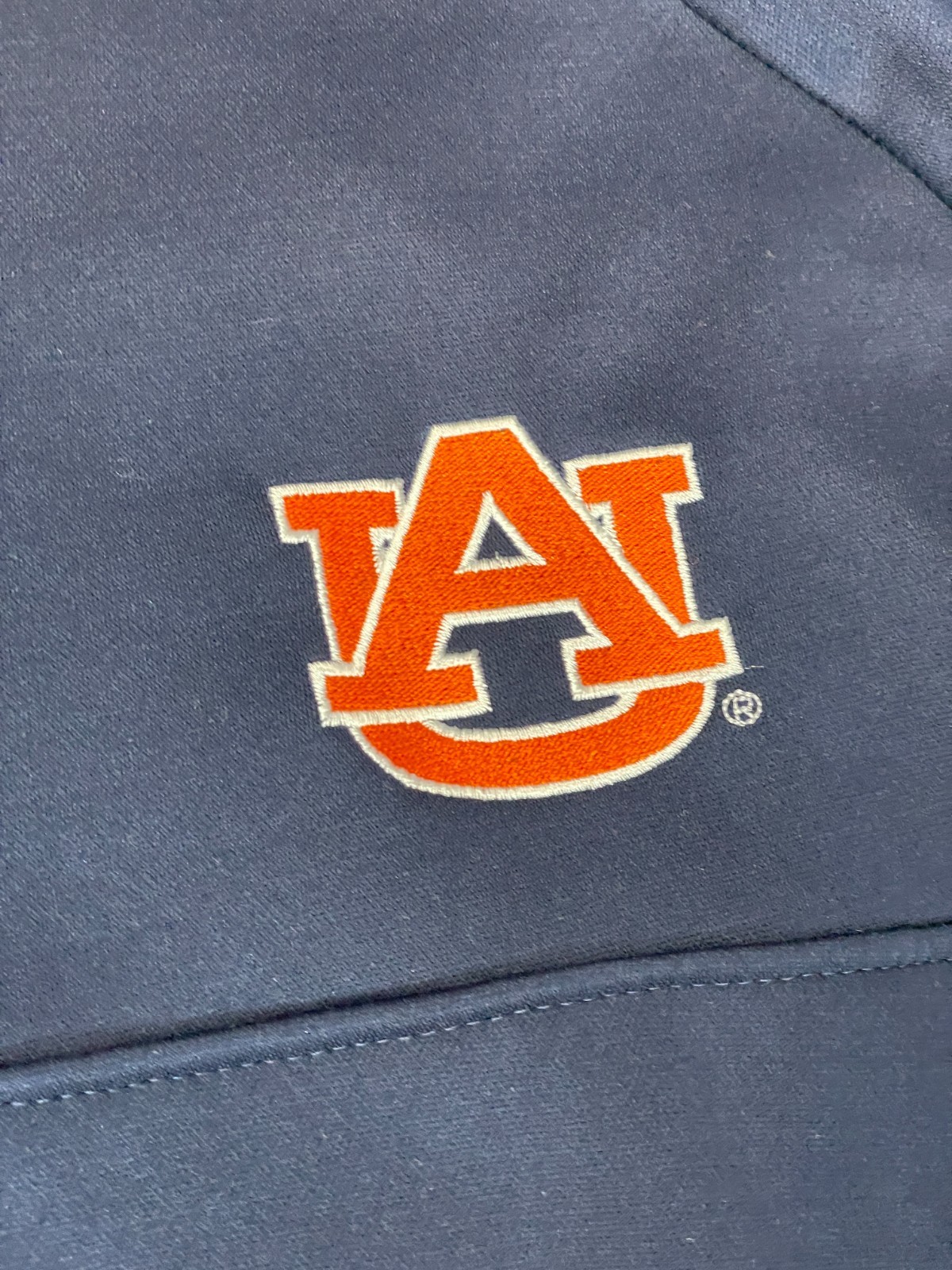 Champion Auburn Tigers 1/4 Zip Jacket Mens L Navy Fleece Lined Logo Embroidered thumbnail 4
