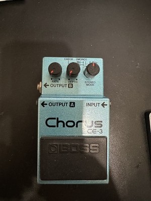 BOSS CE-3 Chorus Vintage Nov 1982 Guitar Effect Pedal Made in Japan, Black Label