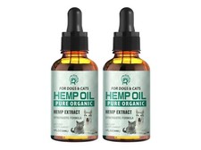 2 Pack Hemp Oil for Dogs and Cats - Anxiety Stress Sleep Allergies Arthritis ...
