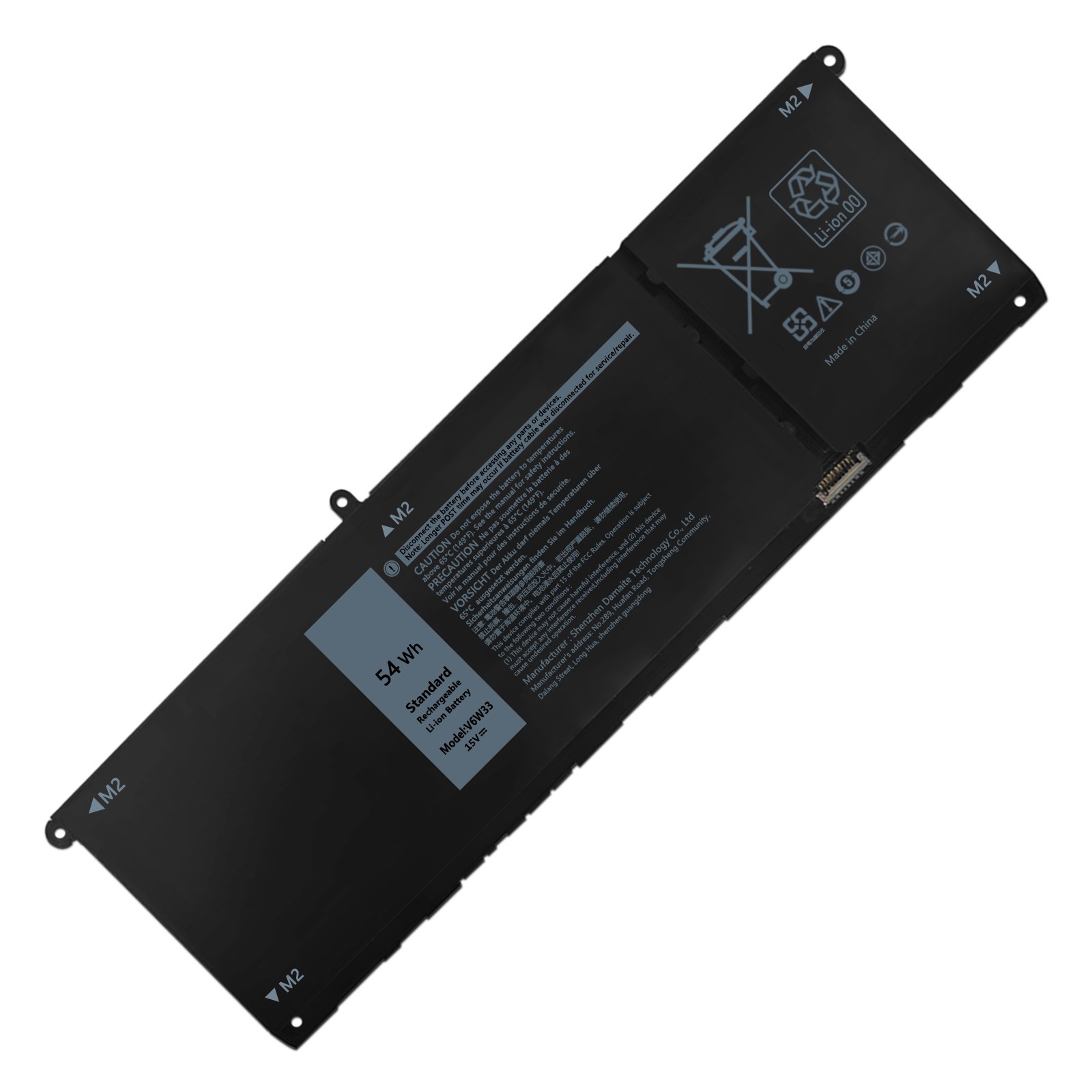 54Wh V6W33 Battery For Dell Inspiron 3510 5510 Latitude 3320 3330 Vostro 3515