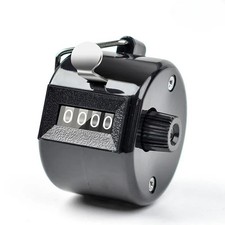 Hand Tally Counter, Handheld 4 Digit Lap Counter, Manual Mechanical Clicker HO