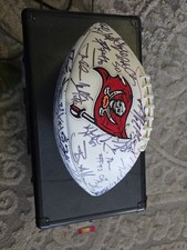 Tampa Bay Buccaneers Autographed Football Auto Gruden, Talib, Simms, So Many