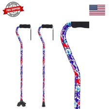Elegant Walking Cane for Women, Foldable  Adjustable Cane for Seniors with S...