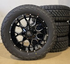4 20x9 Mayhem Warrior Black Wheels Rims 32 At Tires 6x5.5 2019 Dodge Ram 1500