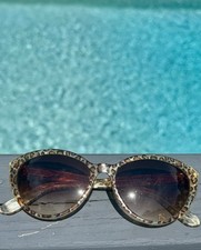 Jean Lafont Cat Eye Leopardo Print Glasses Ma...
