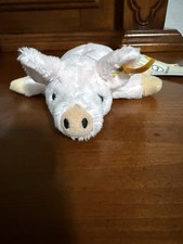 NEW Steiff Sissi Pig Piglet Pink Plush Stuffed Toy 7" 281266 Rare HTF