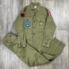 Vintage BSA Boy Scouts of America 50's Sanforized Uniform Set Shirts and Pants