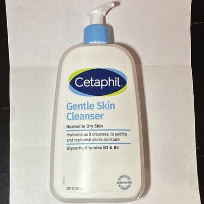 Cetaphil Gentle Skin Cleanser, Normal-Dry, Fragrance Free, 20 fl oz Pump