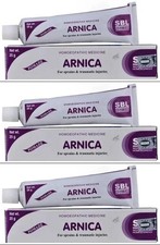 3 X SBL Homoeopathic Arnica Ointment 25gm for Sprain, Injury, Joint pain